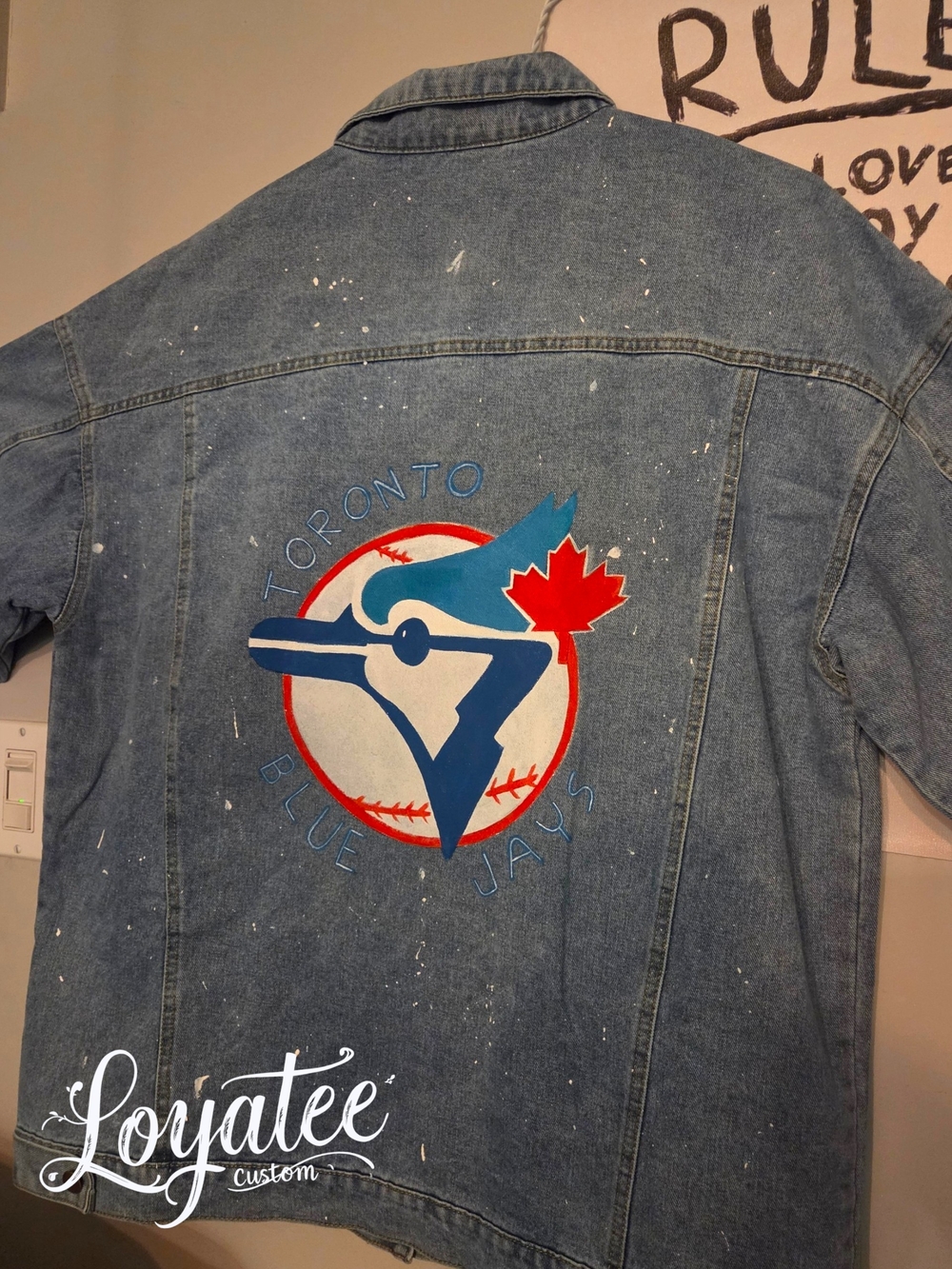 Toronto Blue Jays Denim Jacket with Logo